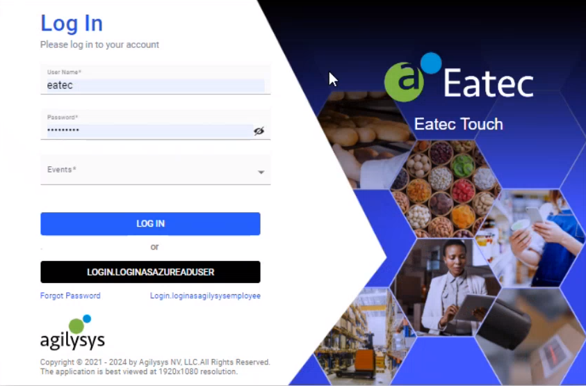 A screenshot of a login page

Description automatically generated